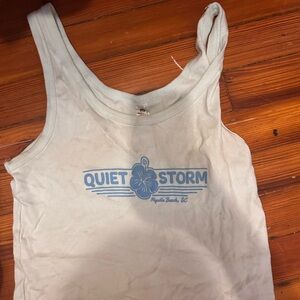 Quiet Storm Light Blue Crop Top